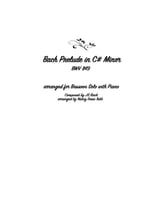 Bach Prelude in C# Minor (BWV 849) for Solo Bassoon with Piano P.O.D cover